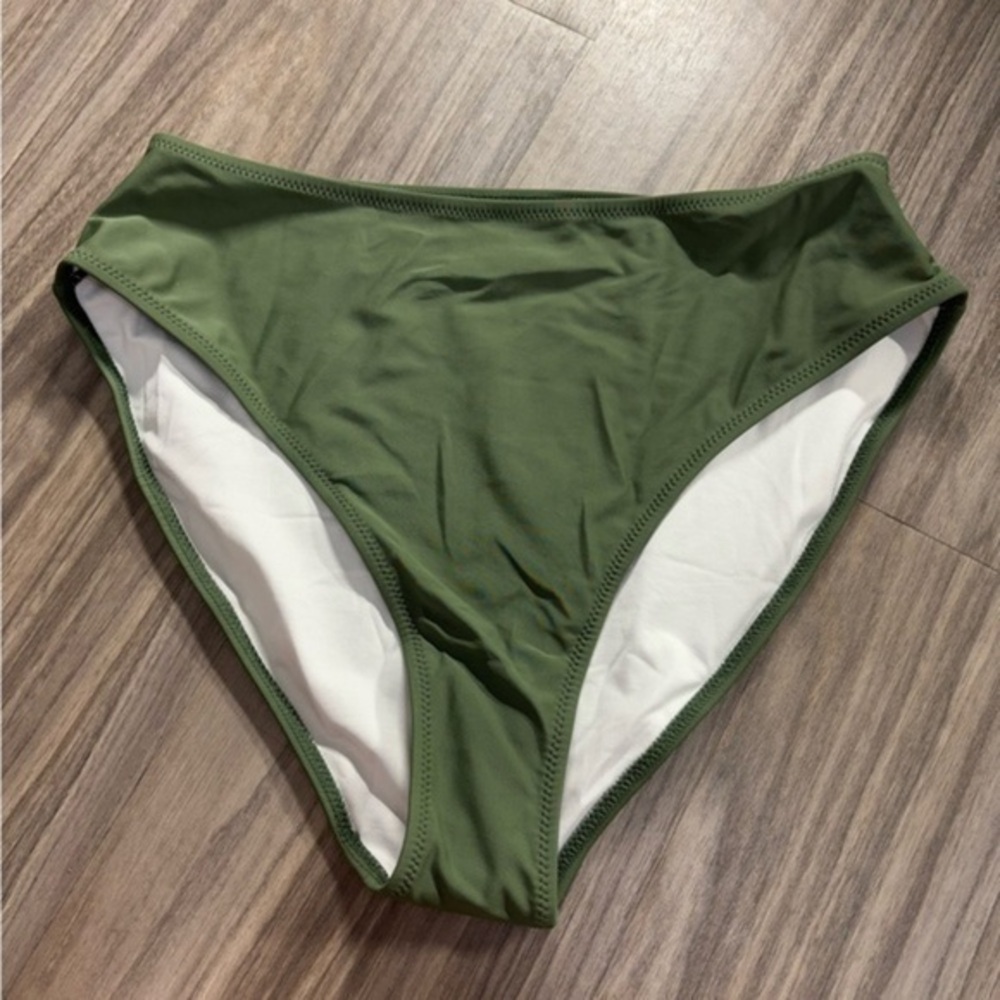 Green High-Waisted Bikini Bottom